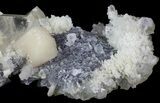 Stilbite, Apophyllite, Calcite and Quartz Association - India #65718-4